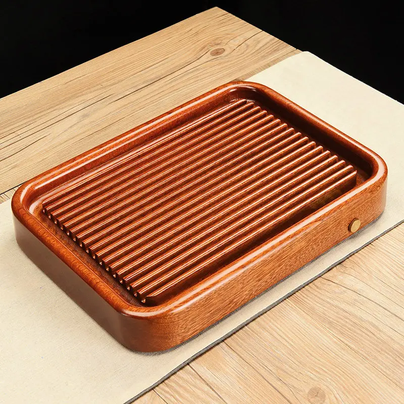 Living Room Wooden Tea Tray Rectangular Shapes Serving Tea Tray Small Drainage Home holz tablett rechteckig Rectangular Tray