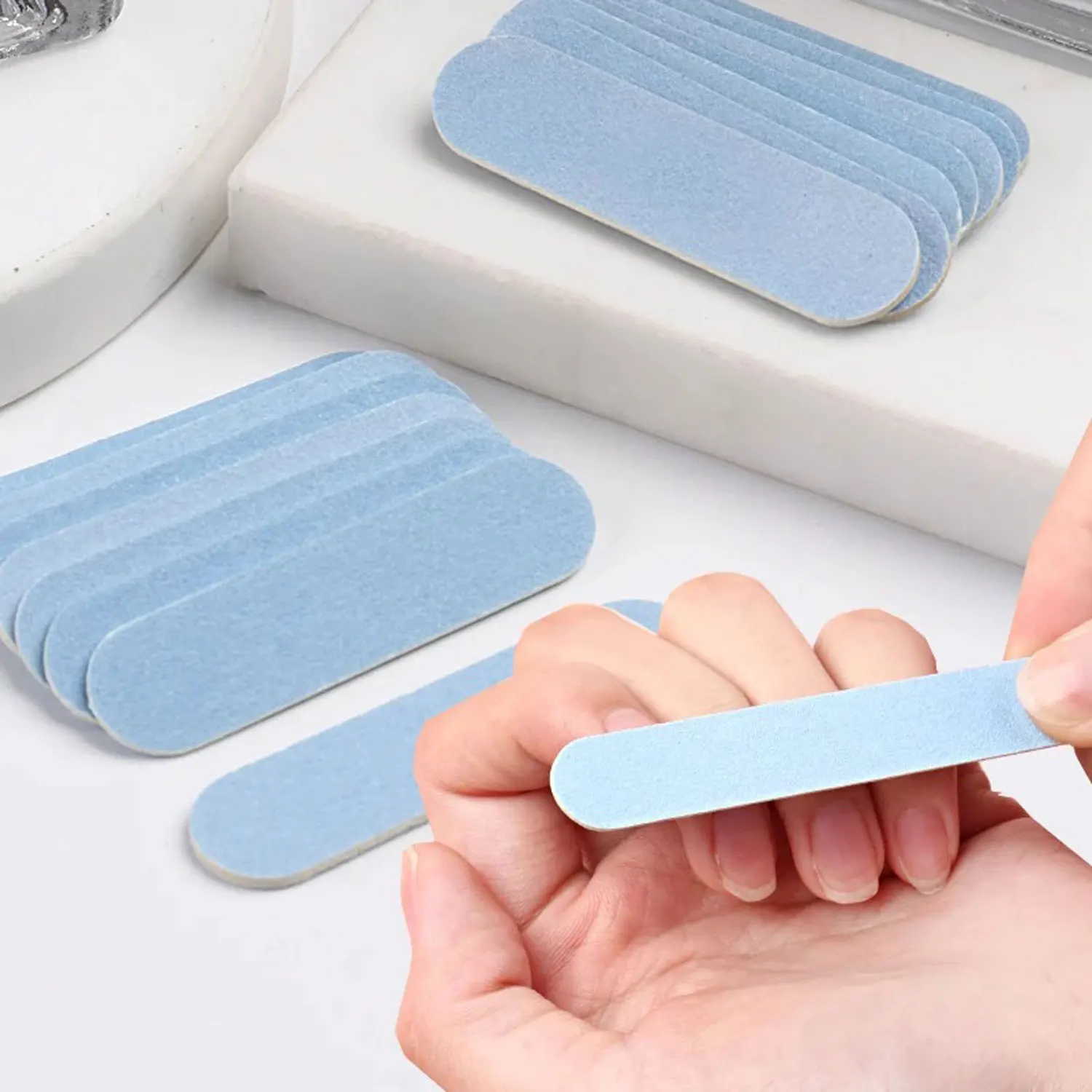 50/100pcs Nail Files Double Side Mini Wood Sanding Buffer Block Set For Gel Polish Manicure Pedicure Salon Nail Art Tools 5cm