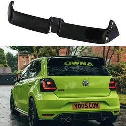 For Volkswagen Polo MK5 6R 6C rear window roof spoiler fender carbon black sports modification parts2011 2012 2013 15 14 16 2018