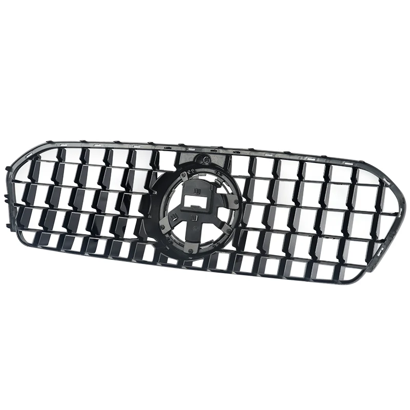 Magickit GT Style Grille Gloss Black لـ 2020-2022 Mercedes Benz W167 GLE350 GLE450 مجموعة الشبكة الأمامية كوبيهية