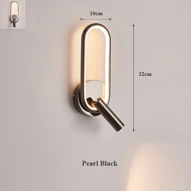 Fumi  Wall Light LED Wall Sconce with On/Off Switch, Metal Wall Sconces Lights Light Fixture for Bathroom, Powder Room, Living R