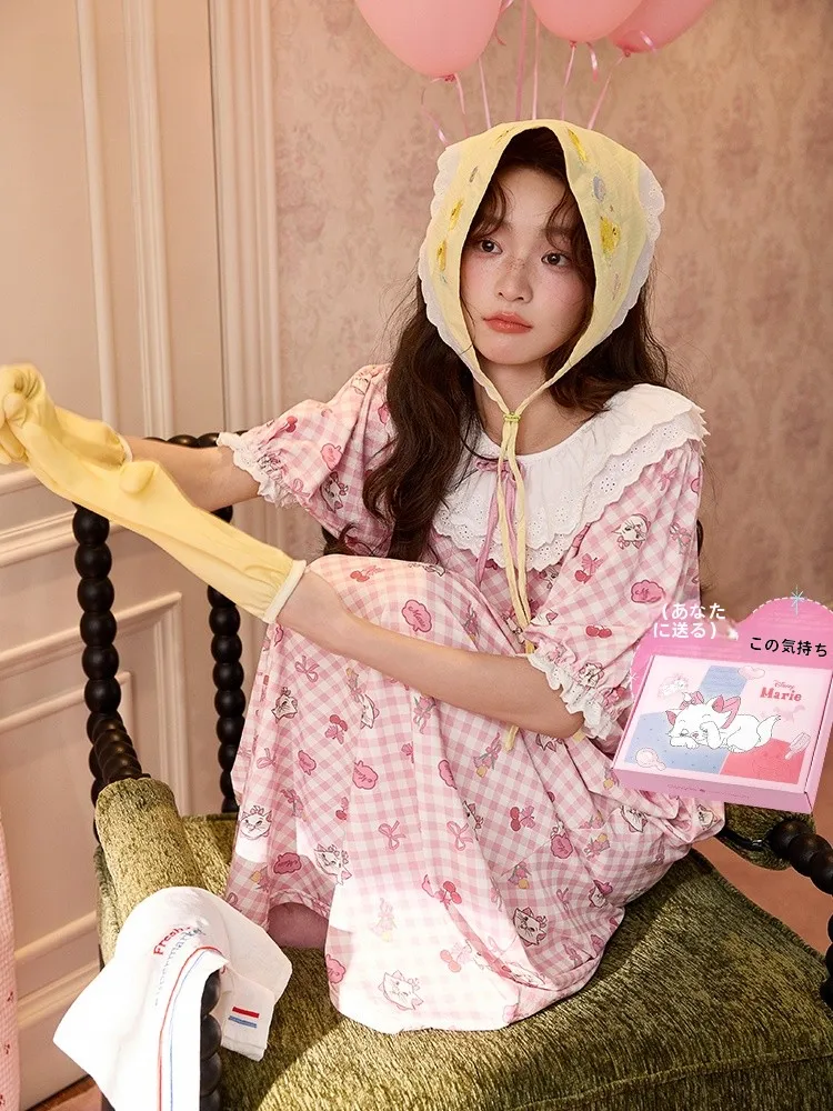 camicia-da-notte-cool-feeling-mary-per-ragazze-in-modal-e-cotone-con-pizzo-manica-corta-abbigliamento-da-casa-estivo-pigiameria-giovanile-con-motivo-floreale