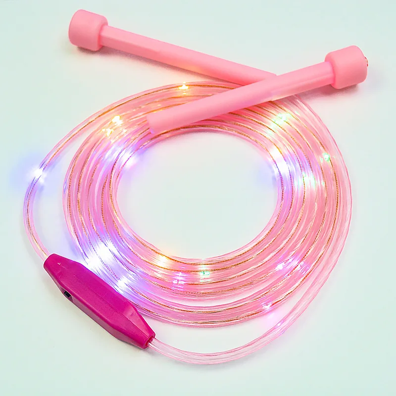 ED Luminous Jump Ropes Skipping Rope Cable for Kids Night Exercise Fitness Training Sports HA