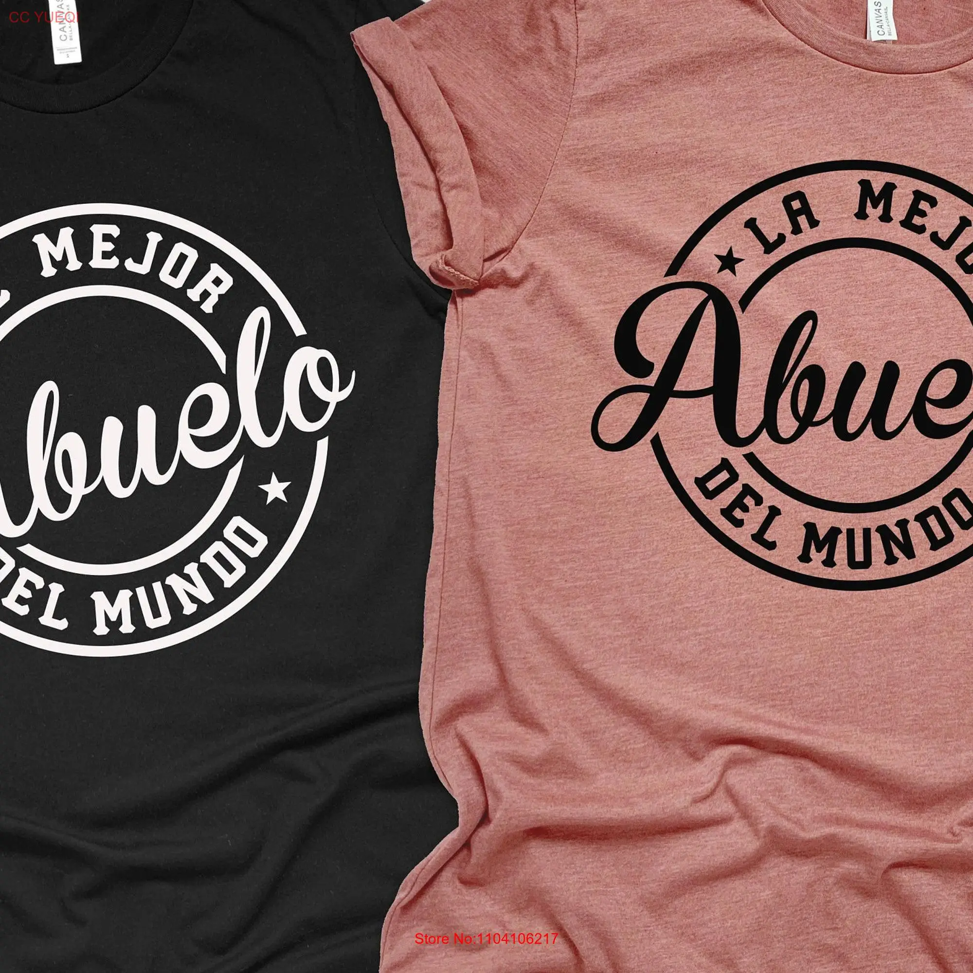 El Mejor Abuelo Del Mundo T Shirt La Abuela for Mothers Day Fathers long or short sleeves