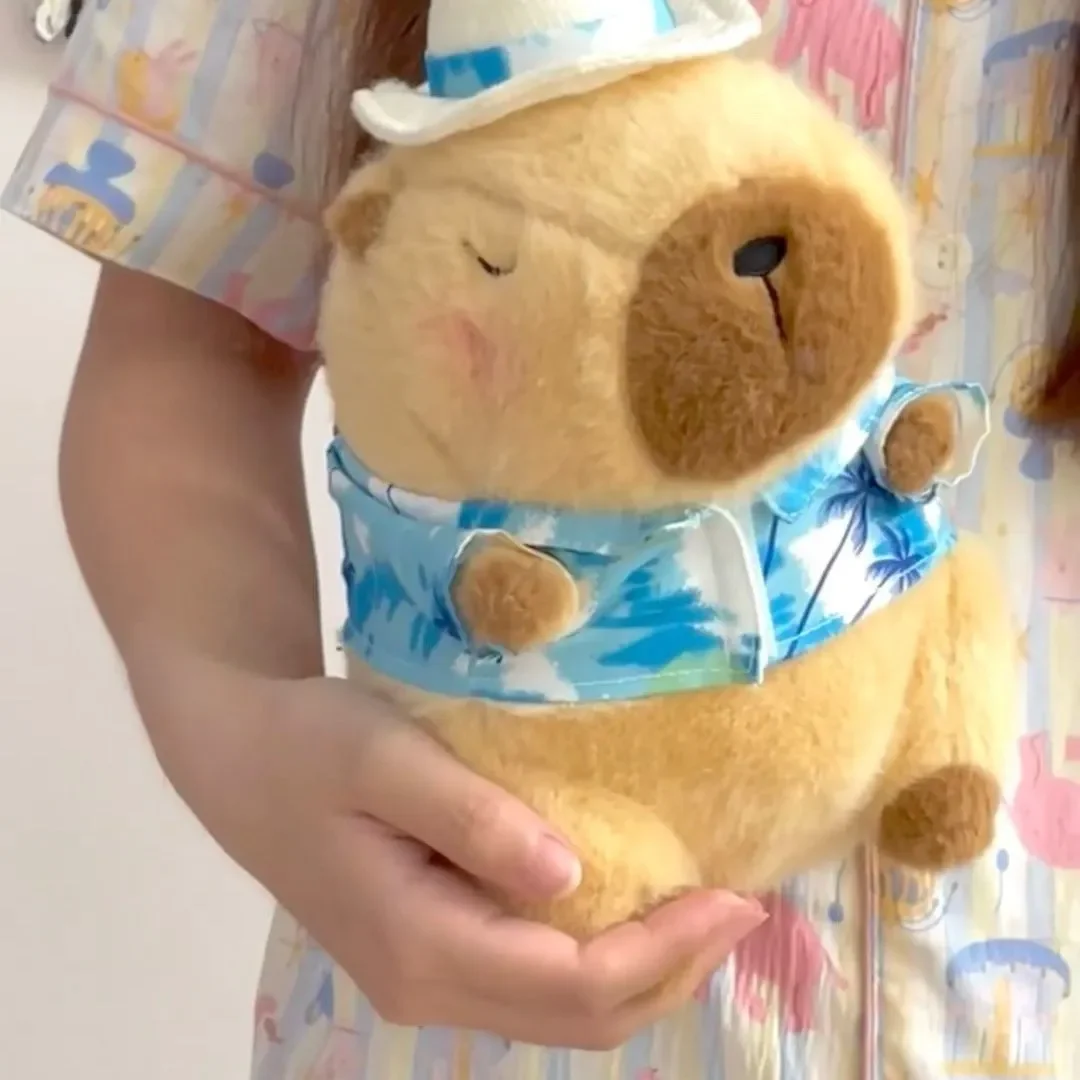 夏かわいいカピバライルカ人形クリエイティブ人形かわいいぬいぐるみ男の子と女の子のための誕生日プレゼントホリデーギフト