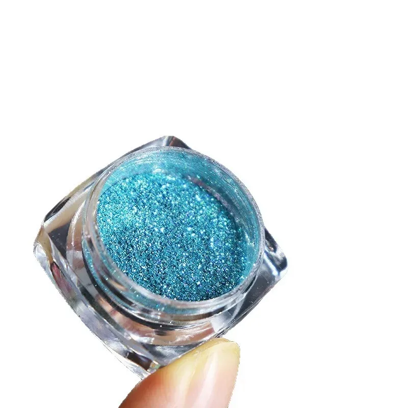 12 kleuren/set 0,05 mm nagelchroompoederkit Super glanzende eenhoorn regenboog laserpoeder DIY spiegel manicurepoeder