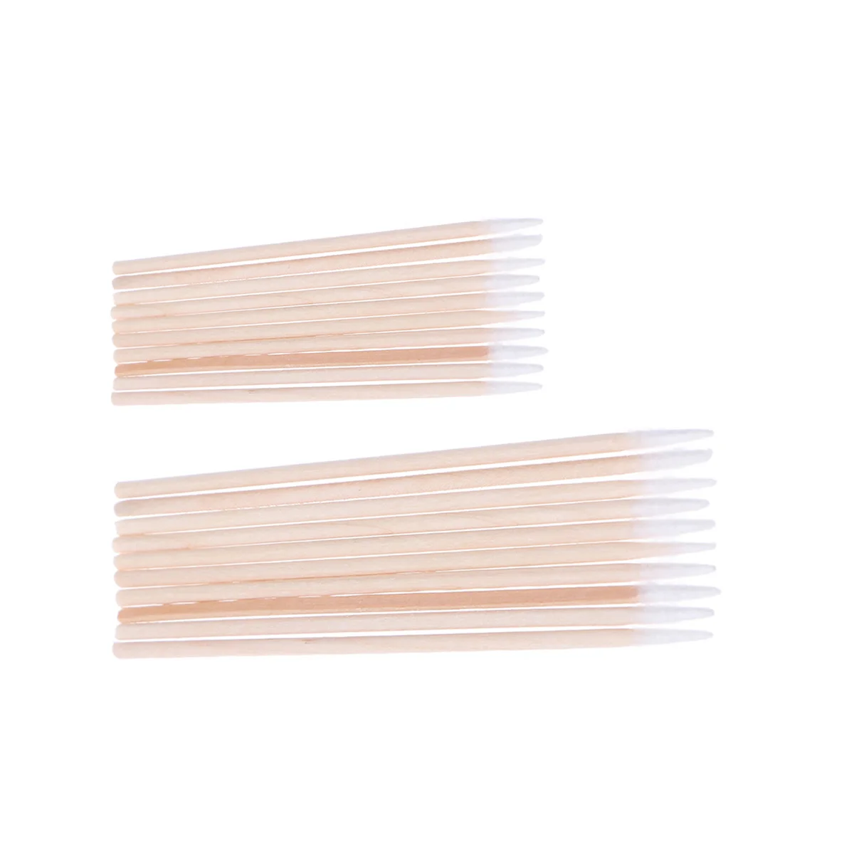 200 Uds delineador de ojos hisopos de algodón desechables palo de madera de una sola punta 7Cm 10Cm herramienta de maquillaje sin pelusa para uso en salón hogar Hospital