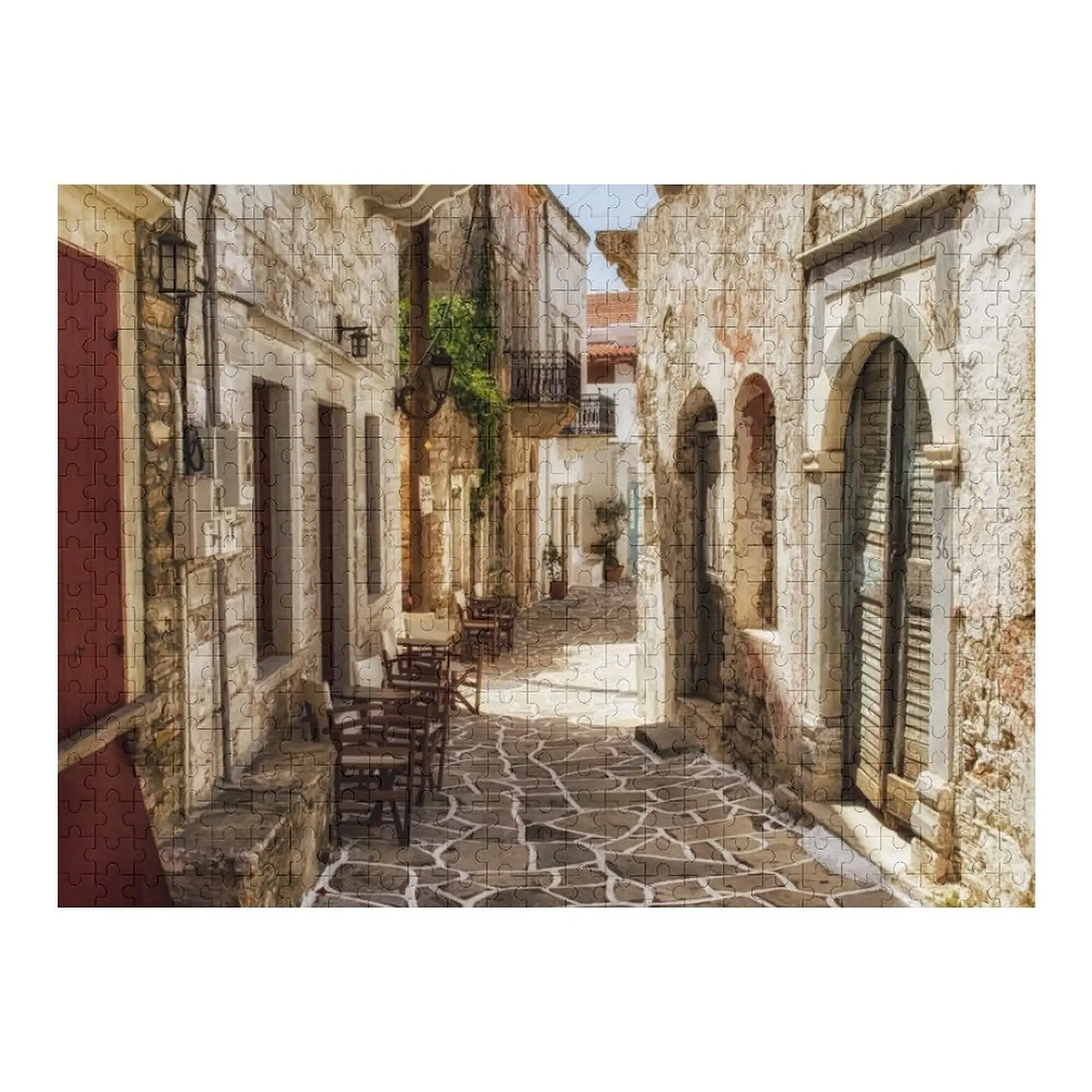 

Город Naxos — старый Греционный пазл, персонализированный деревянный пазл с именем на заказ