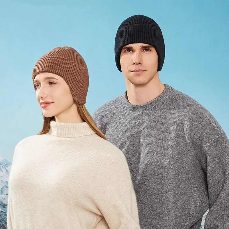 Cappello da golf Golf Cappelli lavorati a maglia autunnali e invernali per uomo e donna Paraorecchie caldi Berretto da sci in lana da ciclismo all'aperto Pratica per regalo