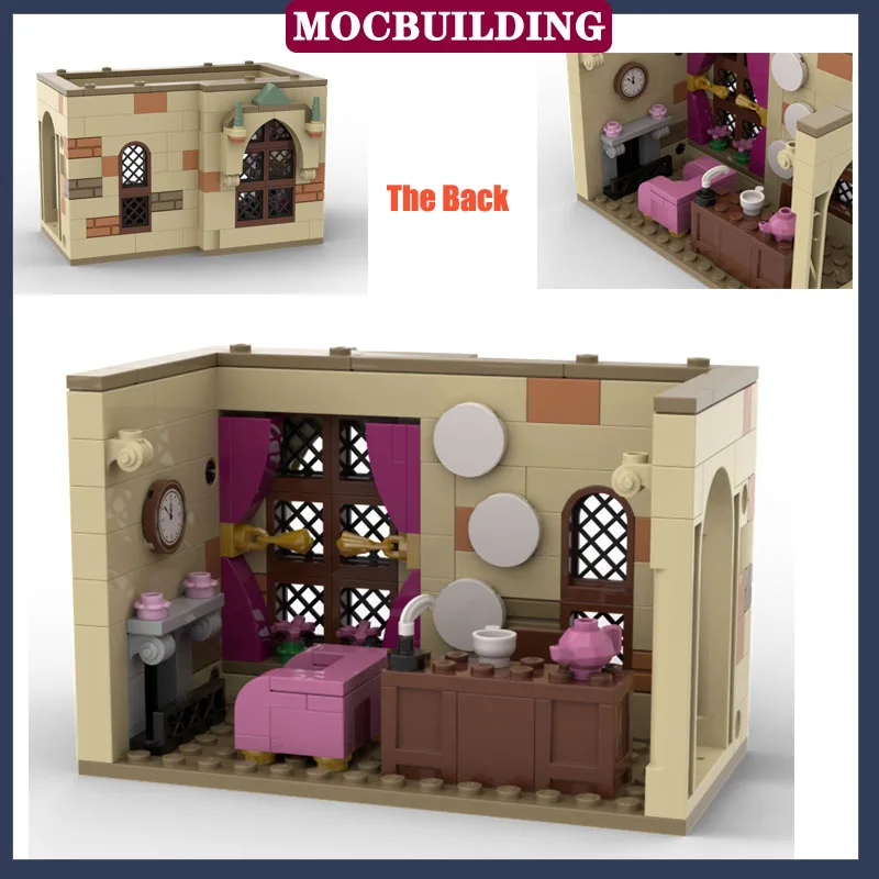 Office Dorm Modular Castle - House Kitchen Library Model Building Blocks MOC Room of Requirement Architecture Collection Toys