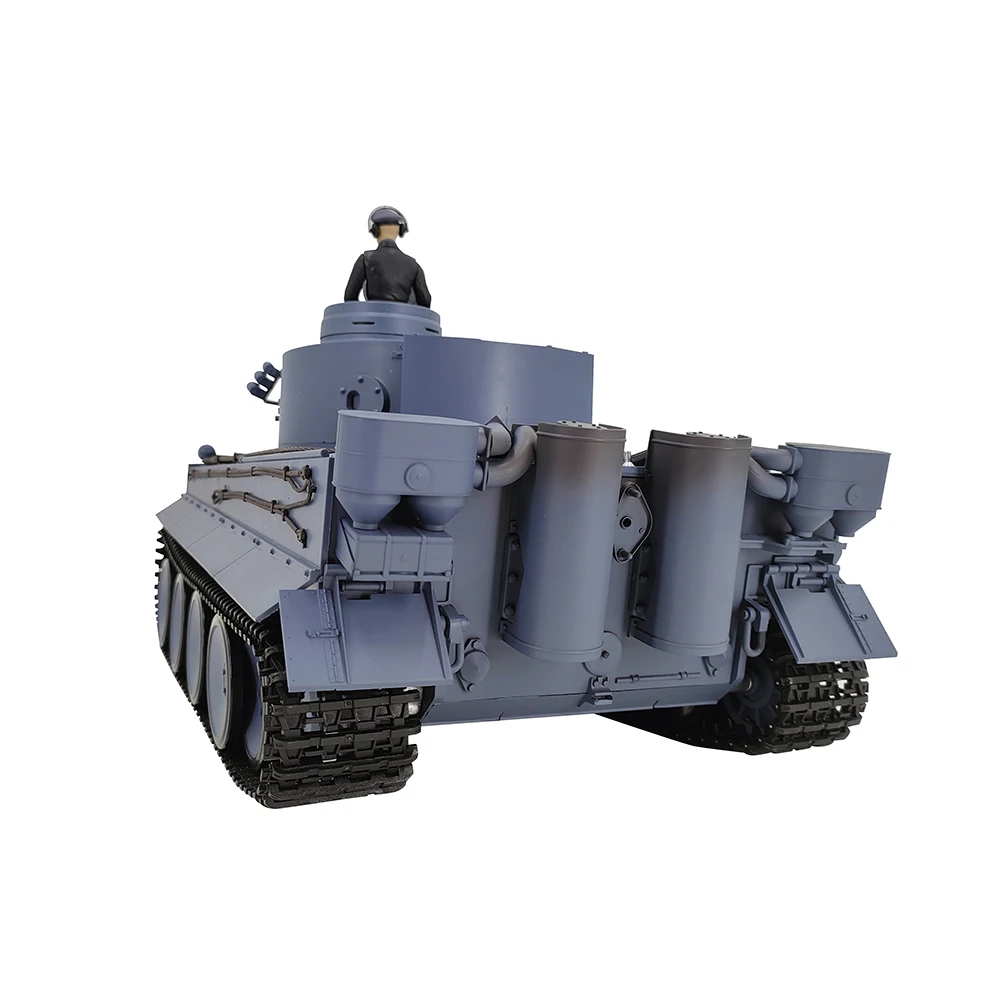HengLong 1/16 3818 Tigre alemán 1 tanque de la Segunda Guerra Mundial juguetes RC Airsoft BB batalla infrarrojos IR combate humo sonido luz retroceso modelo militar