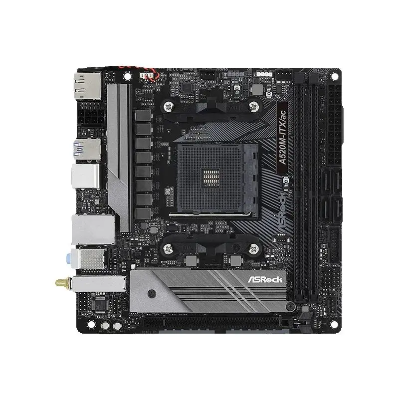 Neues ASROCK A520M ITX / ac Mini-ITX AMD A520 DDR4 4733+(OC) MHz USB3.2 Max-64G Double Channel Socket AM4 Motherboard