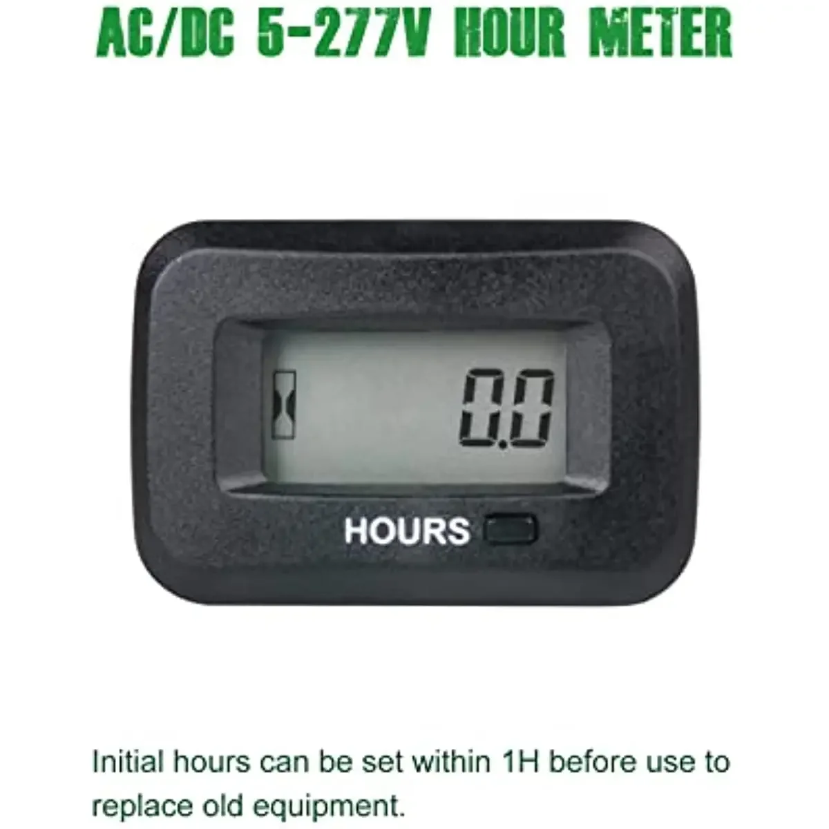 Wartungsstundenzähler, einstellbarer digitaler Versorgungszähler, Timer für ACDC 5–277 V, verschiedene Rasenmäher, Traktor, Generatoren – Detail 2