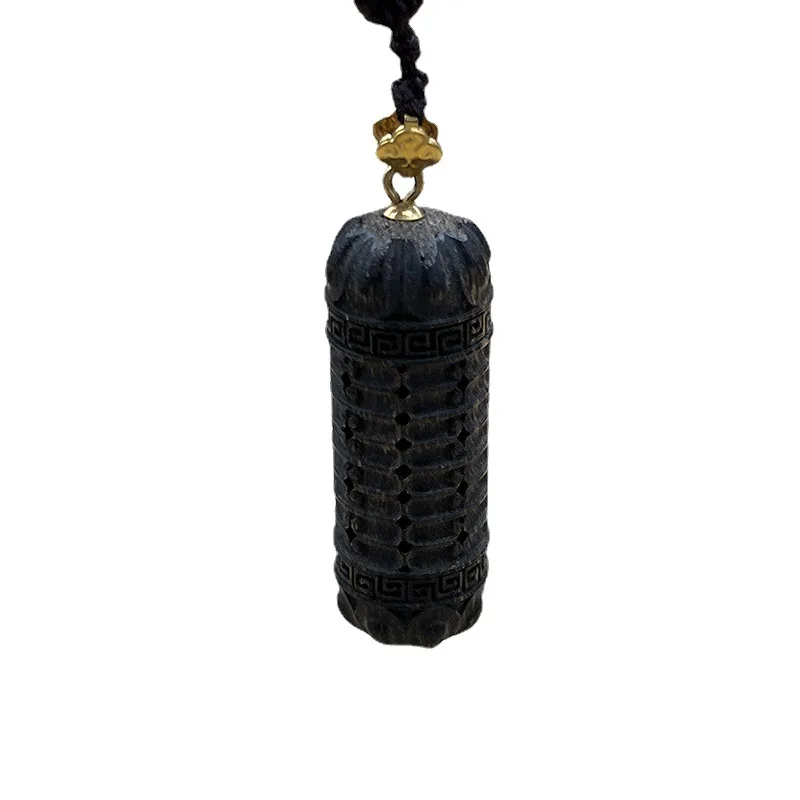 Nine-Point Submerged Vietnam Nha Trang Agarwood Pendant Old Materials Wood Tibet Beads Necklace Pendant Men and Women