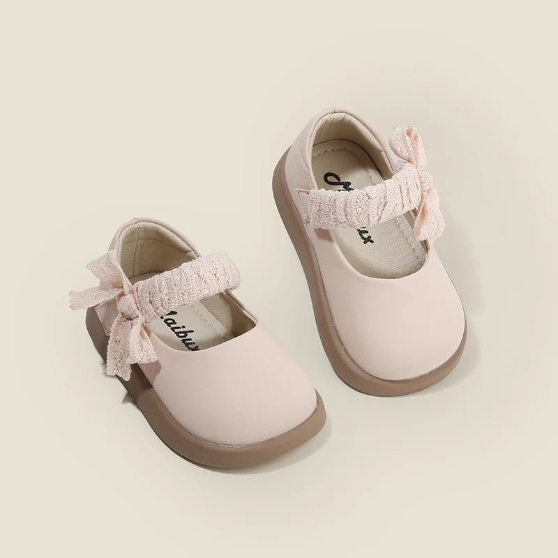 

Женская обувь для малышей, детская весенне-осенняя новая обувь для девочек, корейская версия маленьких кожаных туфель принцессы, нескользящая