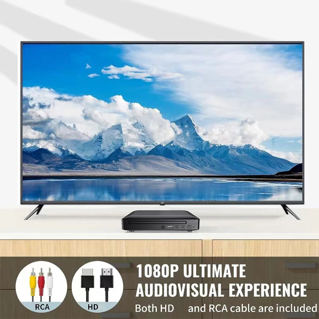 مشغل دي في دي محمول صغير للمنزل ، عالي الدقة ، P ، عالي الدقة ، CD ، EVD ، مشغل VCD مع AV ، كابلات HDMI ، المملكة المتحدة ، الولايات المتحدة ، قابس الاتحاد الأوروبي