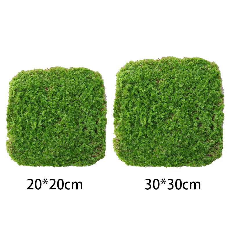 Simulation Moss Grass Turf Lawn Artificial Moss Green Fake Plant for Home Garden Wall Decor Micro Landscape Decoration