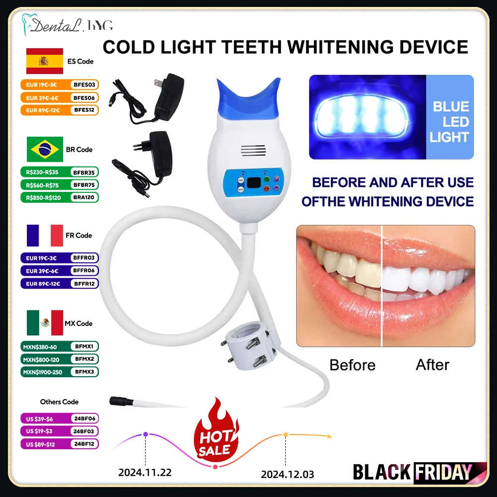 Dental Teeth Whitening Lamp Professional Cold Light Bleaching LED Machine Dentistry Equipment Center Pillar Style