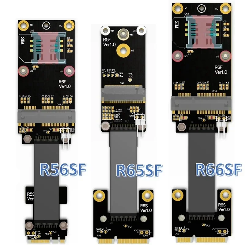 

ADT-Link Mini PCI-E to Mini PCIe/M.2 NVMe/M.2 WiFi Riser Cable mPCIe Mini Card Extension Wireless Card Adapter 3.0 x1 Full Speed