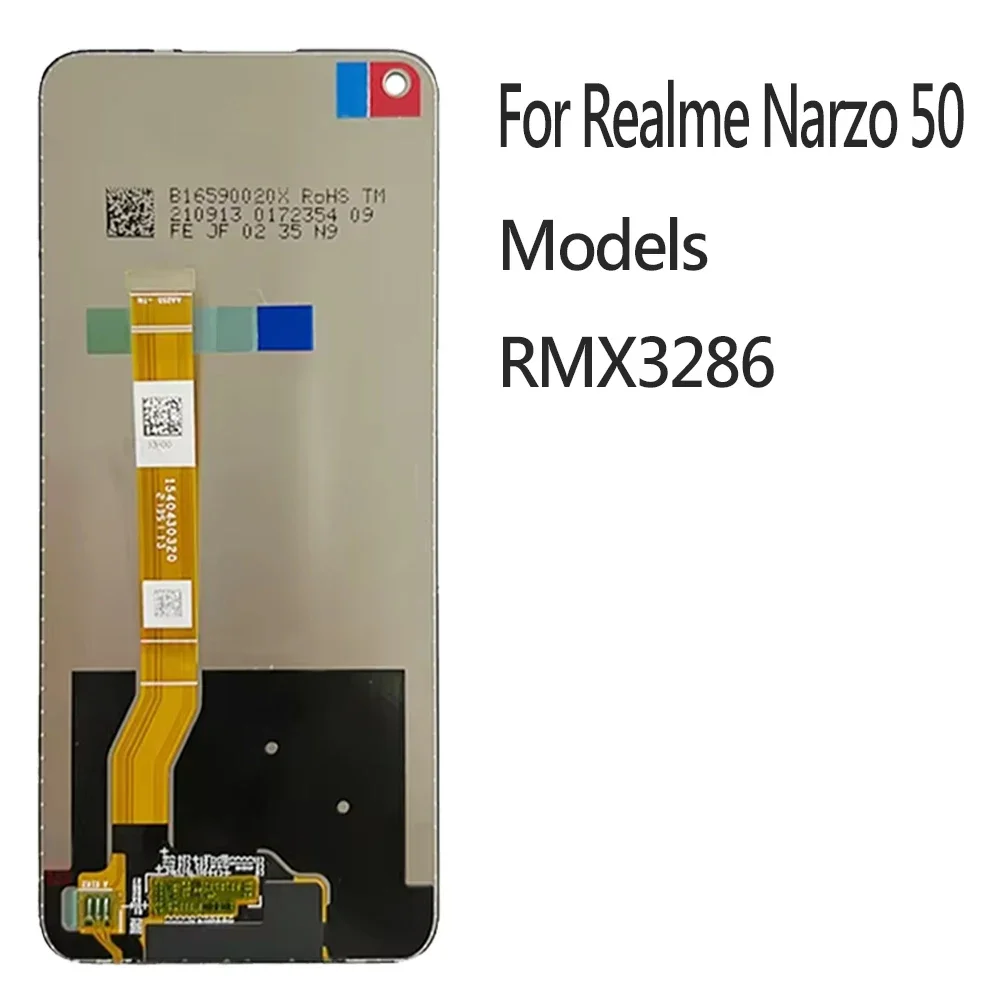 IPS For Realme 8i 9i Narzo 50 RMX3151 RMX3491 LCD Display Touch Screen Panel Digitizer Assembly Replacement For Oppo A96 4G LCD