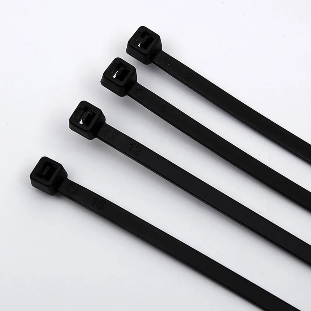 

250 pcs Black Cable Ties Strong Nylon Self-Locking Cord Organizer Reusable Zip Ties For Home Office Travel Garden Wire