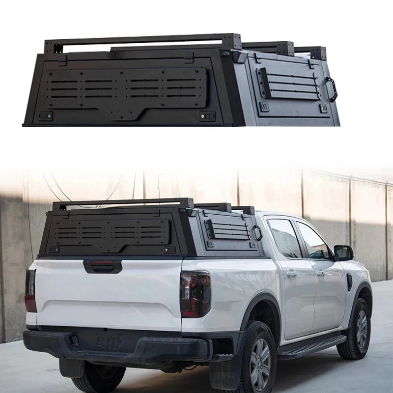 

Bt SellingTruck Black Powder Coated 4x4 Pickup Truck Canopy Semi-high Bed CanopyHigh Quality