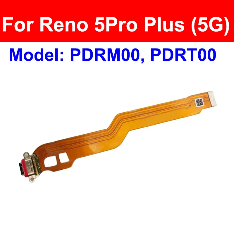 For OPPO Reno 5 6 Pro+ Plus 5G USB Charger Port Flex USB Charging Dock Flex Cable Connector Parts