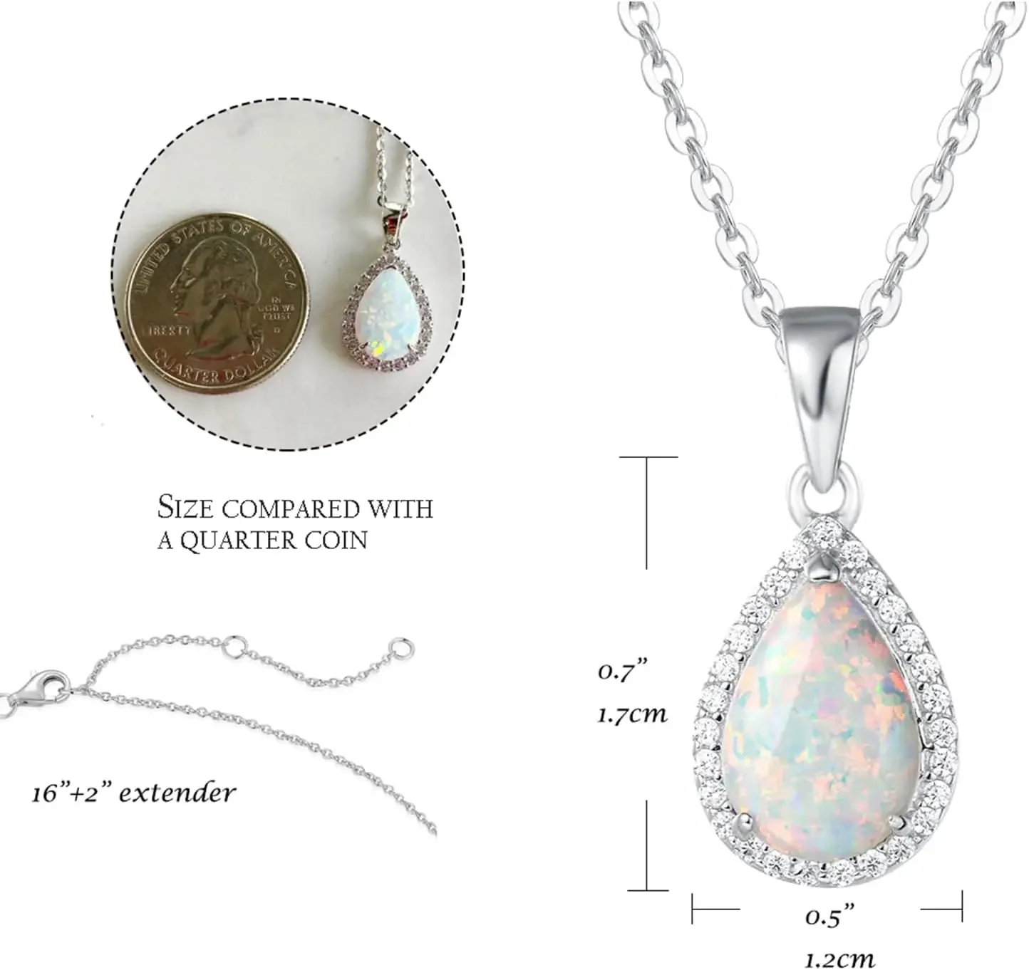 Fashion Colorful Sequin Teardrop Shape Necklaces Silver Lace Pendant Necklace for Women Graduation Party Jewelry Gift image 5