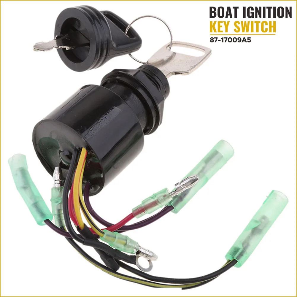 

5 деталей 87-17009A, соединительный ключ зажигания для Mercury Motors, замена подвесного лодки с 2 ключами, 3 положения