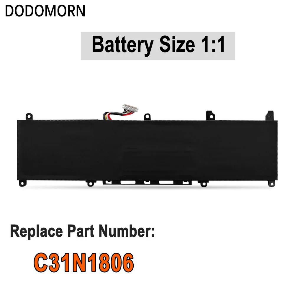 DODOMORN C31N1806 Laptop Battery For ASUS VivoBook S13 S330FA S330FL X330UA X330FA K330FA K330 R330 3ICP5/58/78 11.55V 42Wh