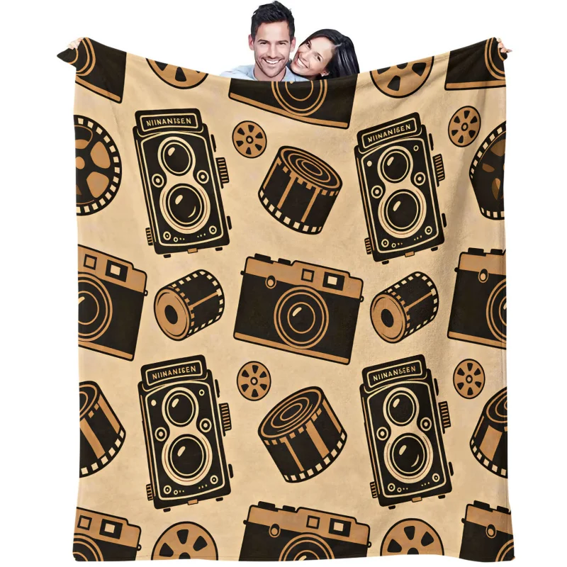 Space Rocket Planet Digital Print Flannel Blanket Throw Blanket Warm Blanket Gift Blanket Soft Cozy for Sofa Bed Camping
