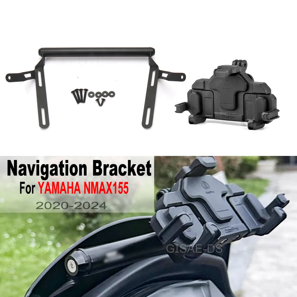 

NEW Motorcycle For YAMAHA N-MAX 155 NMAX 155 Accessories 2020 - 2023 2024 GPS Navigaton Phone Holder Adapter 22mm Diameter Brack