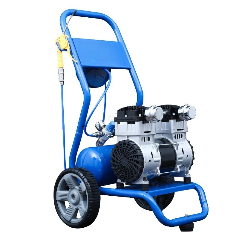 Portable Push Pull Oil Free Air Compressor Woodworking Paint Pump Home Decoration Air Compressor