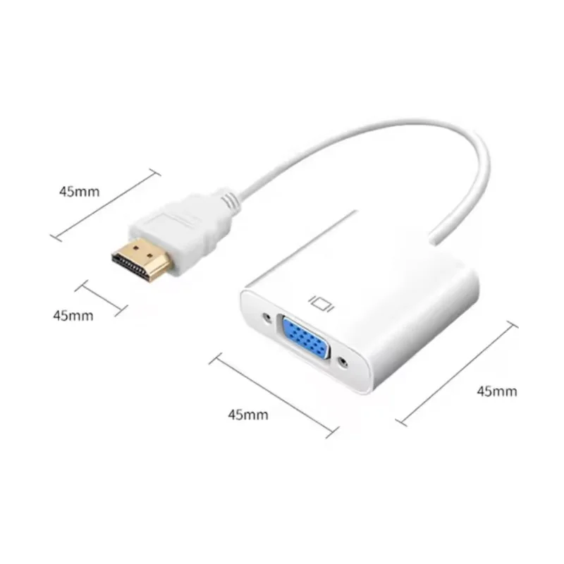 HDMI - VGA アダプタケーブルプロジェクター DTV TV HDVD ラップトップ DP オス - VGA メス変換アダプタケーブル