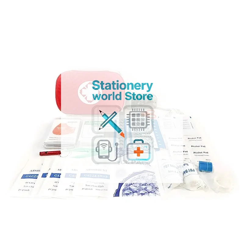 

Waterproof Portable First Aid Kit - Emergency Medical Travel Care Kit For Home College Dorm Camping Hiking