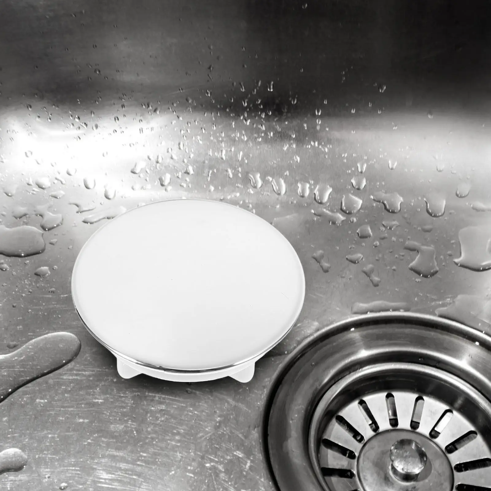 

Kitchen Sink Hole Cover Faucet Hole Plug Decorative Round Cap Sealing Water Leak Prevention for Bathroom Washbasin Kitchen Sink