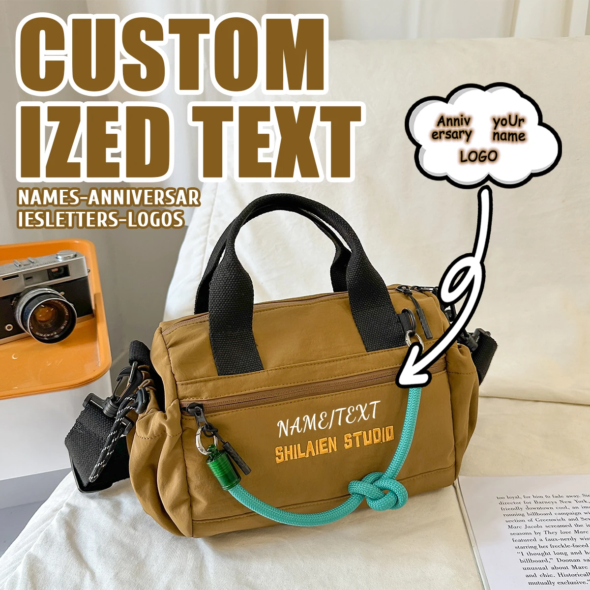 

Высококачественная спортивная сумка через плечо с логотипом на заказ, мужская сумка через плечо, женская сумка через плечо, небольшой рюкзак, модный частный DIY