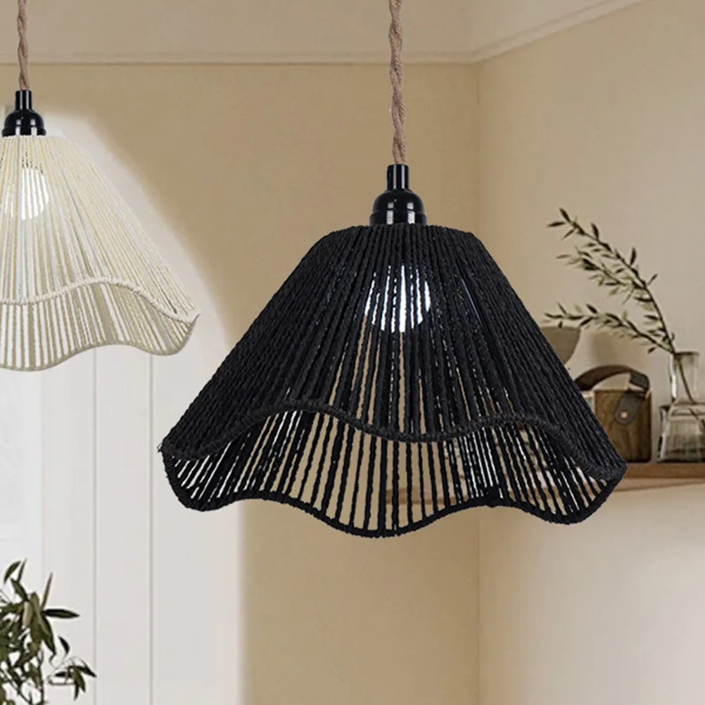 

1 шт. Плетеный абажур в ретро-стиле, китайский деревенский светильник для ресторана, кафе, отеля, декоративный абажур для люстры