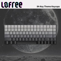 Lofree Themed Key Caps EDGE Low-Profile Mechanical Keyboard 84-Key PBT Dye-Sublimated Oil-Resistant for Office Gaming