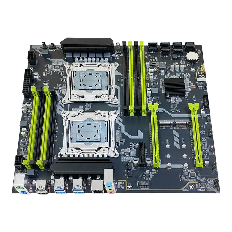 Imagem -03 - Conjunto de Placas-mãe Xeon Dual Cpu Kit X99 e5 2698b v3 256gb Suporte Ram Ddr3 Usb 3.0 Sata3 M.2 Combo para Servidor X99