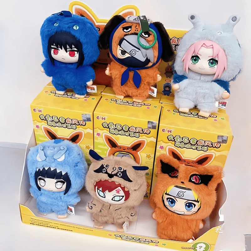 Caja ciega Original Eaki Naruto Shippuden Beast Party Series muñeca lindos adornos hechos a mano para hombres y mujeres juguete personalizado