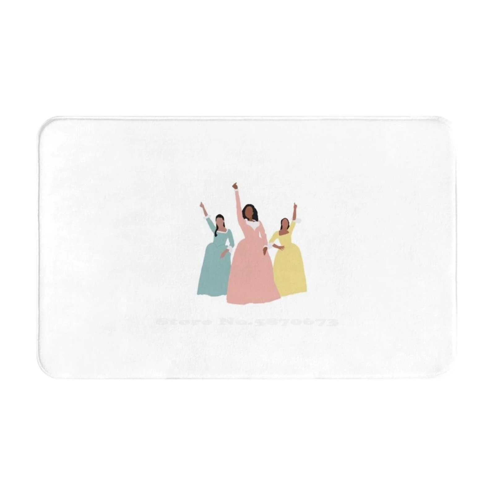 Schuyler Sisters Comfortable Door Mat Rug Carpet Foot Pad Schuyler Sisters Eliza Peggy Angelica Alexander Lin Manuel Miranda