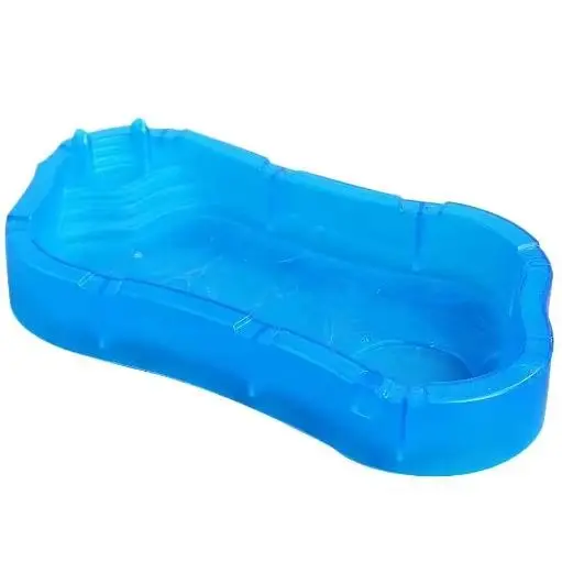 Para casa de boneca acessórios de brinquedo das crianças 1 pçs mini azul piscina modelo casa de bonecas em miniatura piscina cena ornamento