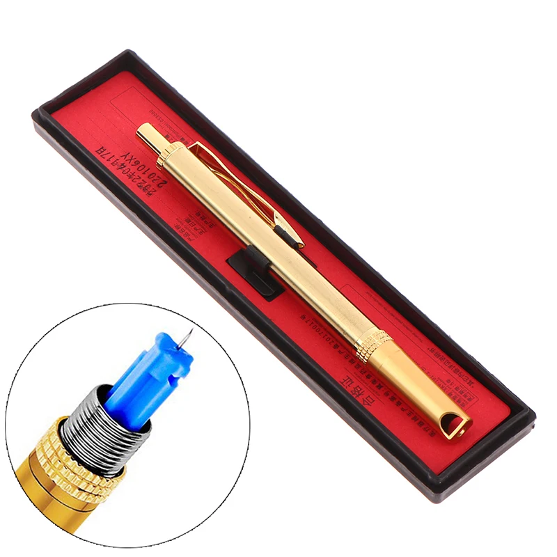 1PCS Stainless Steel Blood Lancing Point Pen Cupping Bloodletting Acupuncture Therapy