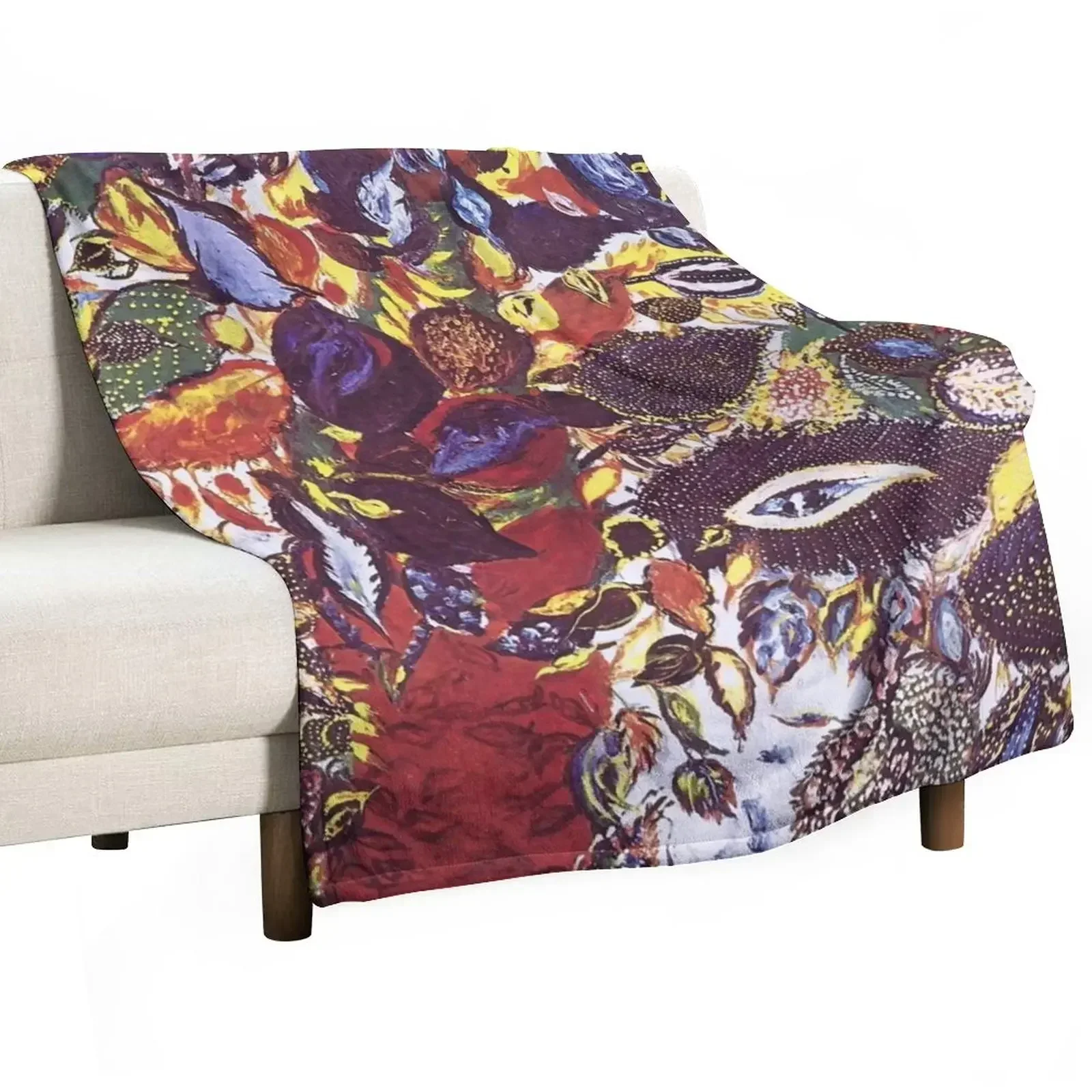 The tree in Paradise by Seraphine Louis Throw Blanket blankets ands Plaid decorative Thermal Bed Blankets