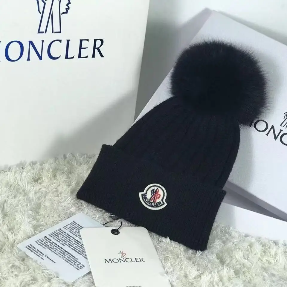 2024 Fashion Moncler  Autumn Winter Knitted Hat High Quality Warm Beanie Cap Men And Women Outdoors Warm Unisex Casual Hats