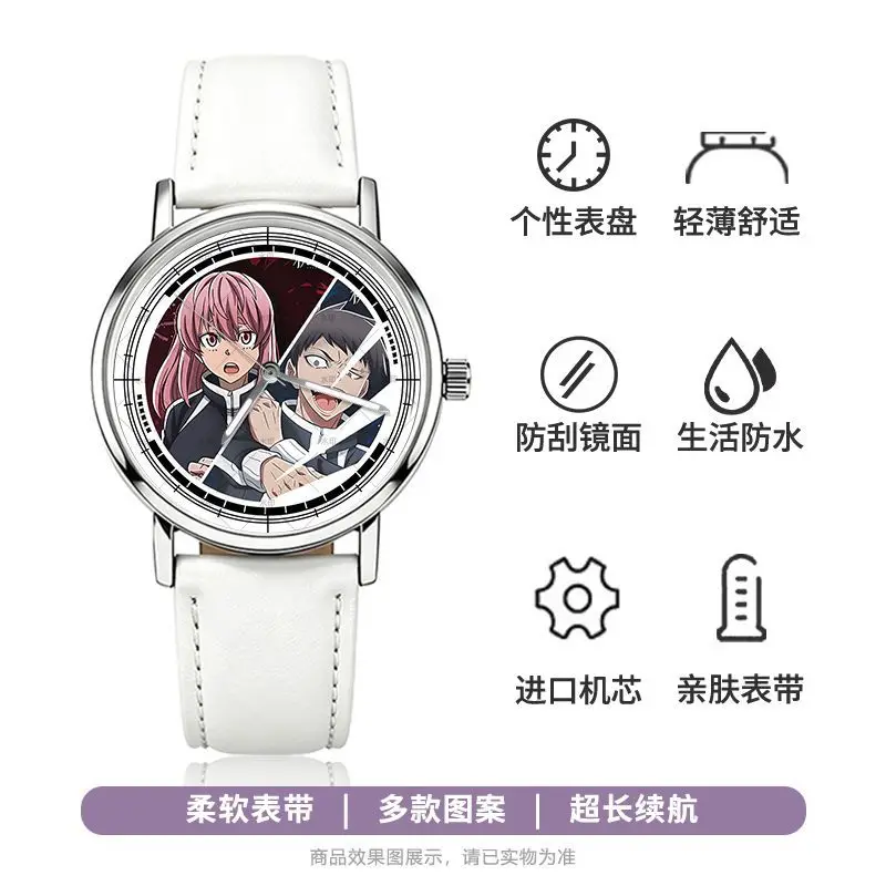 Neue Tougen Anki Shiki Ichinose Jin Kougasaki Uhr Hochwertige Anime-Bedruckte Schüleruhr Einfache Allzweck-Wasserdichte Zeigeruhr – Detail 22