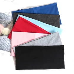 Korean Headband Running Solid Color Wide Elastic Hair Bands Women Men Sport Yoga Hairband Black Soft Wash Face Makeup Headwrap