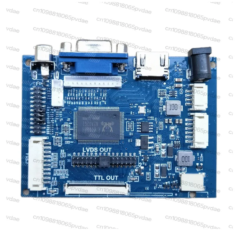 PCB800099-V.9 LVDS TTL driver board HDMI VGA AV HD reversing priority driver board