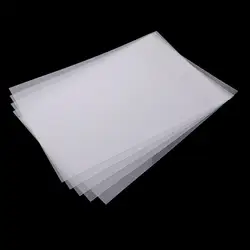 5 Piece Translucent Shrinkable Shrink Paper Film Sheets for DIY Keyring Hanging Charms Drawing Supplies Crafts Gifts